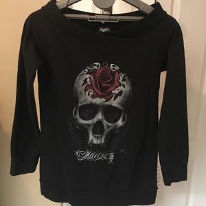 Sullen Skull and Rose Sweatshirt